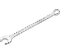 Hazet Llave combinada 600N-21 cromada, Cabeza de llave combinada acodada a 15grados - Salida: hexágono doble externo, anchura entre planos: 21 mm, eje con perfil extra-resistente de doble T
