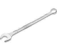 Hazet Llave combinada 600N-24 cromada, Cabeza de llave combinada acodada a 15grados - Salida: hexágono doble externo, anchura entre planos: 24 mm, eje con perfil extra-resistente de doble T