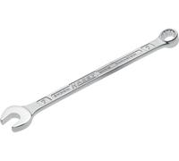 Hazet Llave combinada 600N-7 cromada, Cabeza de llave combinada acodada a 15grados - Salida: hexágono doble externo, anchura entre planos: 7 mm, eje con perfil extra robusto en doble T