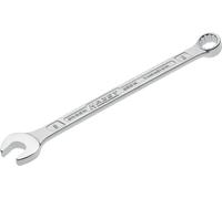 Hazet Llave combinada 600N-8 cromada, Cabeza de llave combinada acodada a 15grados - Salida: hexágono doble externo, anchura entre planos: 8 mm, eje con perfil extra-resistente de doble T