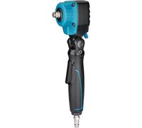 Hazet Llave de impacto neumática Twin Turbo 9012ATT | Max par de apriete 550 Nm| acodado- para accionar uniones atornilladas de pinzas de freno y uniones atornilladas de difícil acceso