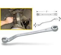 HAZET Llave de Línea de Freno (Abierto) Außen-sechskant Perfil 11 612N-11