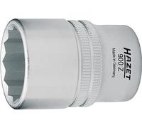 Hazet llave de vaso doble hexágono 900Z-15 15mm, accionamiento 1/2 pulgada, acero cromo vanadio, diseño robusto