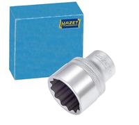 Hazet Llave de vaso doble hexágono 900Z-26 26mm, arrastre 1/2 pulgada, acero cromo vanadio, diseño robusto