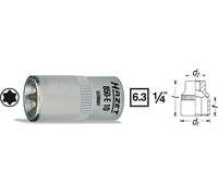 Hazet Llave De Vaso Torx® 6,3Mm 1/4" Exterior Torx® 850-E11