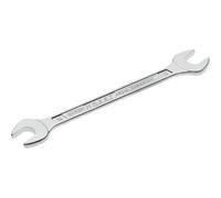 HAZET Llave fija doble 450N-14X15 cromada, tamaño de la llave: 14 x 15 mm, posición de las mordazas: 15°, eje con perfil en T doble HAZET extra robusto, Made in Germany