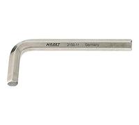 HAZET Llave hexagonal en L 2100-14, Ancho de llave: 14 mm, Superficie: niquelada, Salida: perfil hexagonal interior, especialmente adecuada para uniones atornilladas de difícil acceso