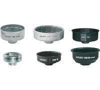 HAZET llave para filtro de aceite 2169/6 I cuadrada de 3/8 de pulgada (10 mm) I perfil hexagonal exterior I 6 piezas I para un trabajo seguro y limpio