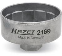 Hazet Llave para filtro de aceite 2169 I para diversos filtros de aceite con un diámetro de 82 mm, accionamiento: hexágono exterior 3/8 pulgadas