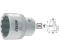 Hazet Llave Vaso de Impacto 60mm 1" 25mm Doble Hexagonal 1100Z-60