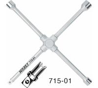 HAZET Llaves de Cruz Außen-sechskant 17 x 19 x 22 X Außenvierkant Accionamiento