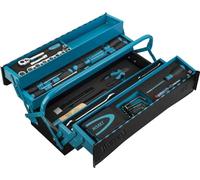 Hazet maletín metálico de herramientas 190/79, 79 piezas, con martillo, carraca reversible, alicates y candado, maletín de montaje móvil con surtido profesional