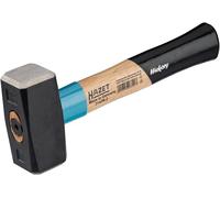 HAZET Martillo 2142N-2, longitud: 260 mm, cabeza de martillo de 1250 g, mango de nogal con amortiguación de vibraciones, acero de alta aleación para una larga vida útil".