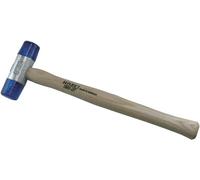 Hazet maza de plástico de cara blanda 1951-27, 265 mm, cabeza del martillo 27 mm - acetato de celulosa resistente a los golpes, prácticamente sin retroceso, estilo robusto de fresno