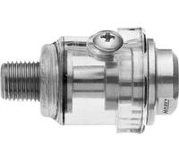 Hazet mini oiler 9070N-1 - 28 ml de capacidad, rellenable, se puede acoplar directamente a la herramienta, especialmente ligero - para prolongar la vida útil de las herramientas neumáticas