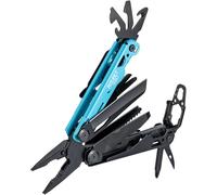 HAZET Multitool 2159-1, 13 en 1, acero inoxidable, con alicates de punta, cuchillo, sierra, destornillador, llave hexagonal, tijeras, clip para cinturón, incl. funda robusta para cinturón".