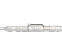Hazet perno de soplado 9040-3, Herramienta de aire comprimido con boquilla de 3 mm y 360 l / min, enchufe de acoplamiento integrado 7,2 mm, 12 bar, con práctico clip de sujeción