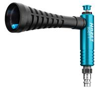 Pistola de aire turbo HAZET 9040T-1, boquilla de remolino para un fuerte impulso de aire, presión de trabajo de 6 bar, empuñadura ergonómica, eliminación rápida de virutas, polvo y mucho más