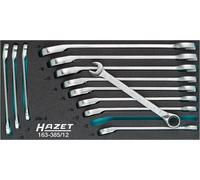 HAZET Set Llaves Fija de Boca Chicharras -tractionsprofil 12-teilig 163-385/12