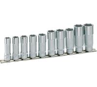 Hazet Sistema Del Zócalo 10mm 3/8" Außen-sechskant-tractionsprofil 10-teilig