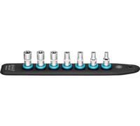HAZET - SmartRail 1/4" 850E-SR/7 I Soporte de plástico para 7 vasos I magnético, antideslizante, fácil manejo I Accionamiento: cuadrado 6,3 mm (1/4 pulgada) I Fabricado en Alemania