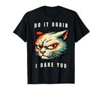 Hazlo de Nuevo, te Reto, con los Ojos Laterales, Meme Cat Camiseta