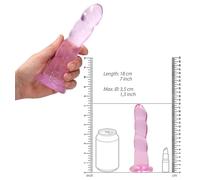 Hazlo pequeño con ventosa consolador vaginal suave anal mini dilatador de pen...