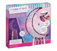 Make It Real - Colgante de tragaluz, de Luna atrapasueños, con Luces de Hadas - Artesanías y Manualidades de Bricolaje Infantil - Regalos para niñas