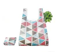 HazLope Bolsa de la compra plegable, reutilizable, de nailon Ripstop, impermeable, XL, con diseño de animales, lavable, juego de 5 unidades para alimentos, camping
