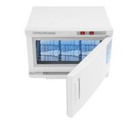 HazLope Calentador de toallas de esterilización, toallero desinfectante, calentador de toallas de acero inoxidable, 5,5 Gal 20 Toallas, 70 ℃ Calefacción y UV, Hogar, Hotel, Spa, Inoxidable, 45 × 39 ×