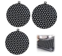 HAZMA 3 Piezas Protector Placa Induccion, Fundas para Estufa, Fundas para Cocina De Inducción, Protector Vitroceramica Induccion(Diámetro De 22 Cm X 2, 24.5 Cm X 1)