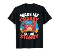 Hazme Crabby Obtener el Stabby Funny Crab Summer Meme Camiseta
