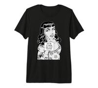 Hazme un Favor y Deja de Hablar sarcástico Retro Pop Art Girl Camiseta Premium