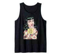Hazme un Favor y Deja de Hablar sarcástico Retro Pop Art Girl Camiseta sin Mangas