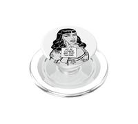 Hazme un Favor y Deja de Hablar sarcástico Retro Pop Art Girl PopSockets PopGrip para MagSafe