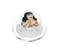 Hazme un Favor y Deja de Hablar sarcástico Retro Pop Art Girl PopSockets PopGrip para MagSafe