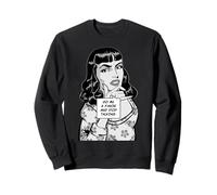 Hazme un Favor y Deja de Hablar sarcástico Retro Pop Art Girl Sudadera