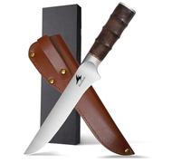 HAZMUSS Cuchillo Deshuesador, 17 cm, Acero Inoxidable de Alto Carbono, Cuchillo Para Trinchar Extra Afilado, Mango Ergonómico, Ideal Para Cortar y Rebanar Carne, Pescado y Aves