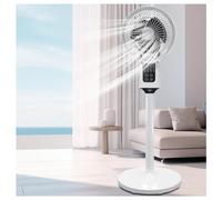 Hazomeu Ventilador Torre 3 Velocidades, Temporizador, Altura Regulable, Difusión Gran Angular, con Mando a Distancia Para Escritorio y Suelo