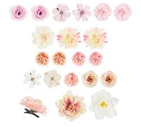 Hazrcvr 21 Piezas Pinzas y Horquillas Pelo Para Niña, Flores Para Señoras de Todas Las Edades, Para Bodas, Fiestas, Playas
