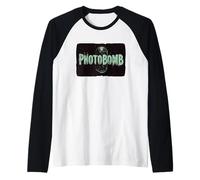 Hazte cargo del marco con la diversión de la bomba fotográfica Camiseta Manga Raglan