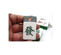 (Hazte rico) Encendedor recargable, encendedor electrónico con forma de abdominales de Mahjong simulado,