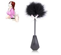 HAZURE 1 Pieza Negro Pluma Clapper Pareja Spanking Tonificación Juego Accesorio