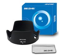 HB-112 - Cubierta para objetivo de cámara compatible con cámaras NIK-Z Z DX 12-28 mm f/3.5-5.6 PZ VR lente de cámara y paño de limpieza de lentes(HB-112)