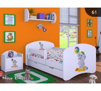 HB Cuna Cama con Colchón y buzón - Nuevo, diferentes diseños Blanco ELEFANT MIT BALL Talla:140x70cm mit Schublade