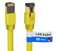 HB-Digital 1.5m Cable de red CAT 8.1 S/FTP LSZH Amarillo 40 Gbps Cable de conexión LAN Gigabit RJ45 macho Ethernet PIMF 2000 MHz Compatible con Cat.6 Cat.7 Cat.8