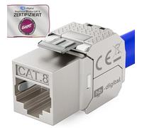 hb-digital CAT 8.1 Keystone Módulo Jack RJ45 Ethernet 2000MHz 40Gbit totalmente blindado Cat 6 Cat 7 Cat 8 STP Ethernet LAN Cable