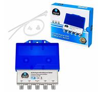 HB-DIGITAL DiseqC Conmutador con carcasa resistente a la intemperie (Full HDTV, 3D, 4K, UHD)