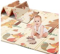 HB.YE Alfombra de Juegos Reversible Colchoneta Infantil Plegable.Alfombra de Juegos de XPE, Colchoneta de Juegos Plegable, Alfombra de Doble Cara (Beige)