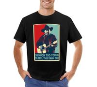 HB3rd2efd Much-Too-Young-To-Feel-This-Damn-Old-Pop-T-Shirt-Quick-Drying